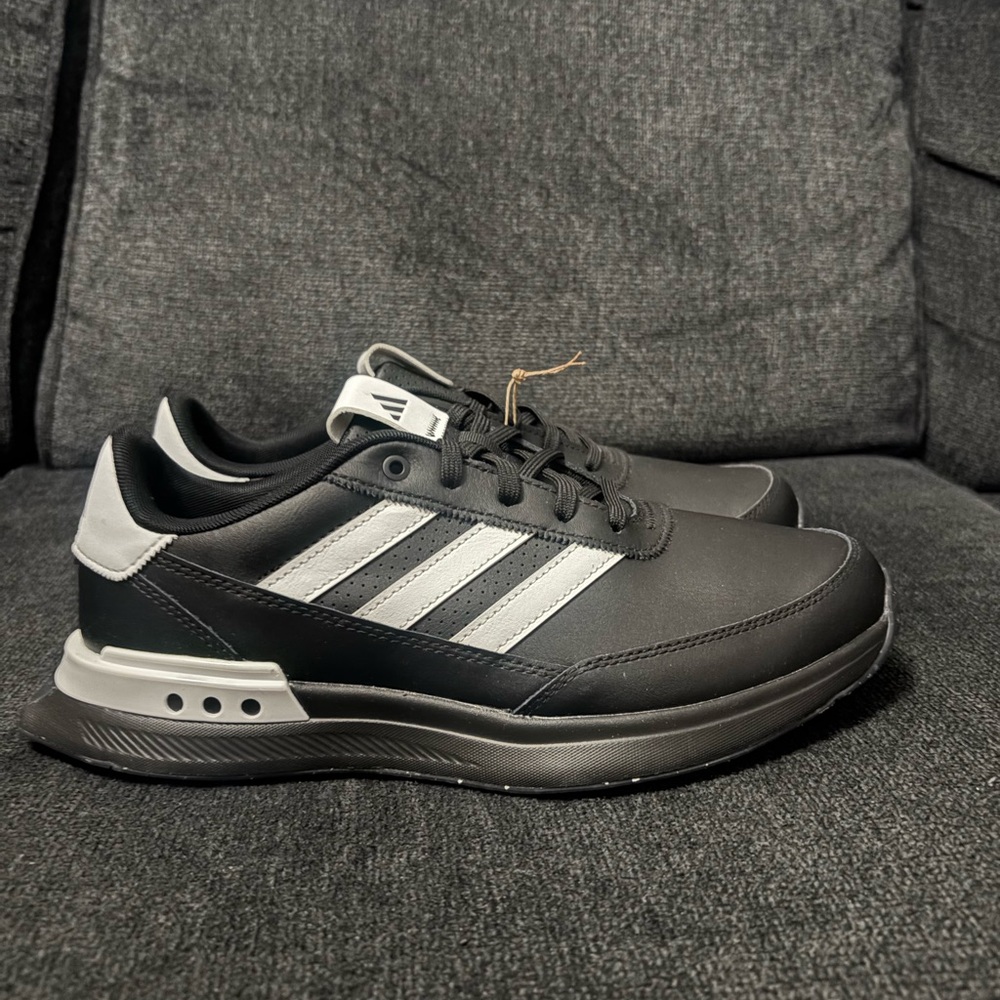 Adidas S2G 24 Black/White Spikeless Leather Golf Shoe IG8192 Men’s Size 8